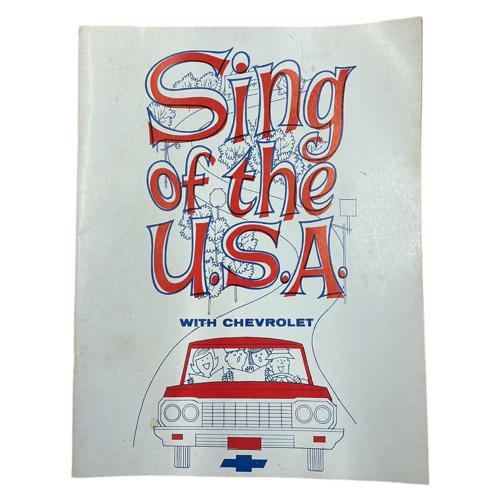 1964 Chevrolet Sing of the USA Songbook‎ Dealer Promo Brochure Vintage